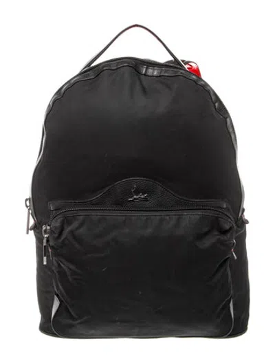 Pre-owned Christian Louboutin Signature Backpack In Black