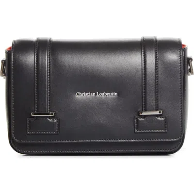Christian Louboutin Small Tactical Leather Messenger Bag In Bk01 Black