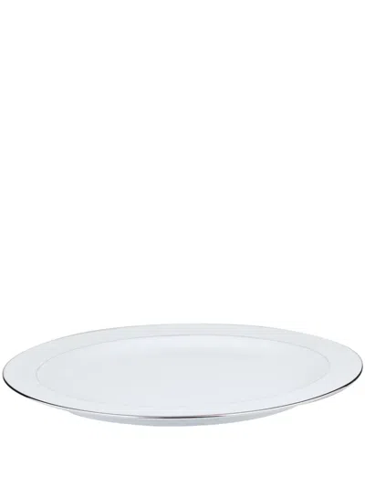 Christofle Albi Oval Plate In White