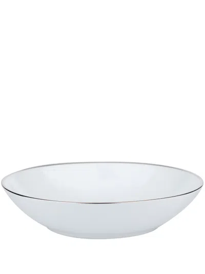 Christofle Albi Platine Soup Bowl In White