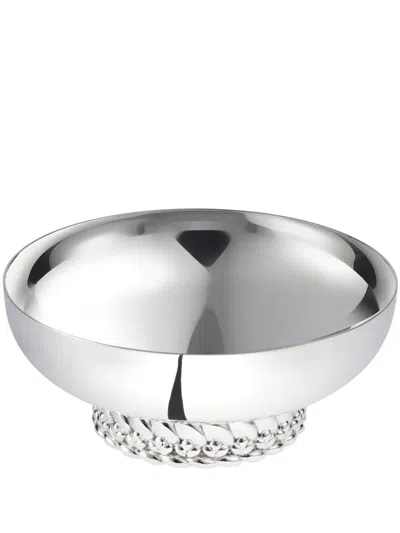 Christofle Babylone Braid-detail Bowl In Silber