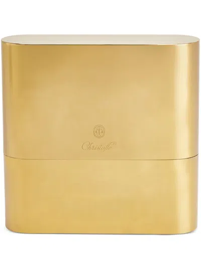 Christofle Concorde Stainless Steel Cutlery Case In Gold