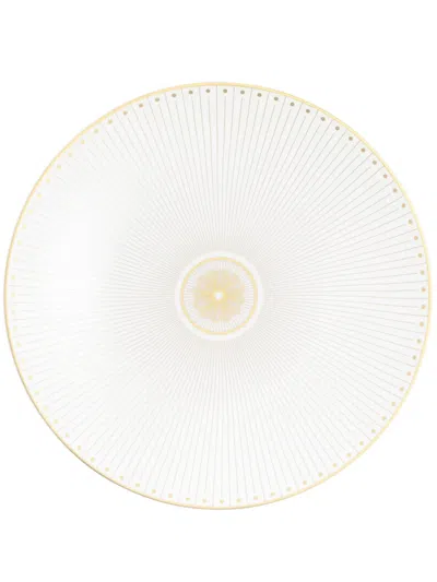 Christofle Dessert Porcelain Dessert Plate In White