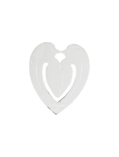 Pre-owned Christofle Heart Shaped Money Clip In Silver