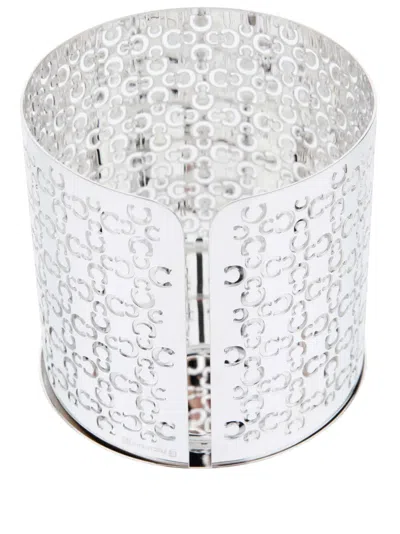 Christofle Hurricane Candle Holder In Silver