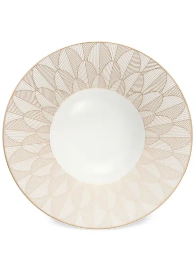 Christofle Malmaison Impériale Large Rim Plate In Neutrals