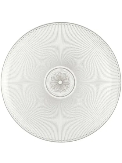 Christofle Malmaison Impériale Porcelain Pie Dish In Weiss
