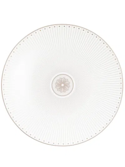 Christofle Malmaison Porcelain Dessert Plate In White