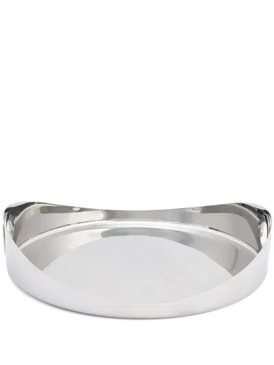 Christofle Oh! De  Stainless Steel Tray In Silver