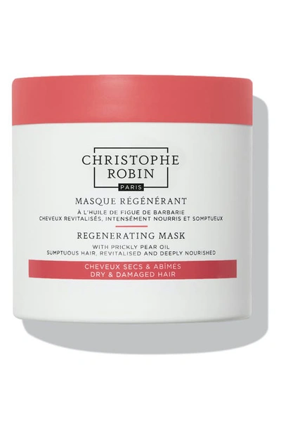 Christophe Robin Regenerating Mask With Rare Prickly Pear Seed Oil, 8.44 oz In White/ Orange