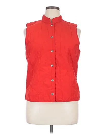 Pre-owned Christopher & Banks Vest In Red