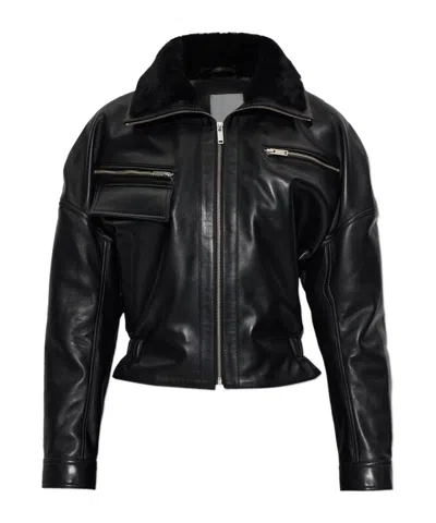 Christopher Esber Long-sleeve Zip-up Jacket In Black