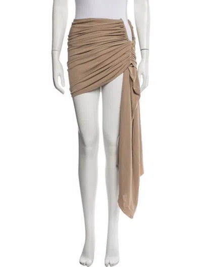 Pre-owned Christopher Esber Mini Skirt In Neutrals