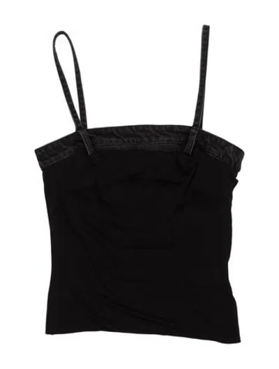 Pre-owned Christopher Esber Strapless Crop Top W/ Tags In Black