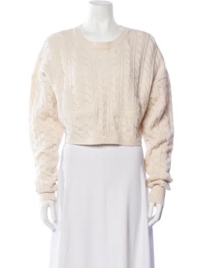 Pre-owned Christopher Esber Wool Crew Neck Sweater In Neutrals
