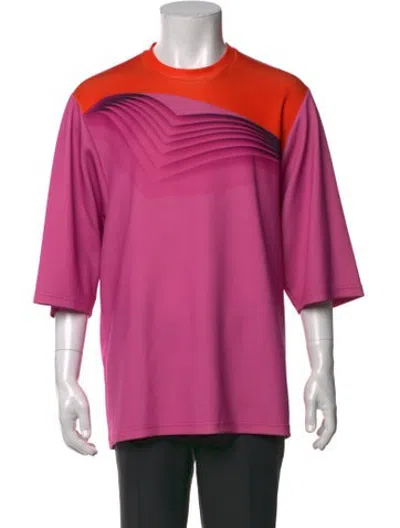 Pre-owned Christopher Kane Graphic Print Crew Neck T-shirt In Pink