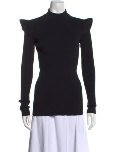Pre-owned Christopher Kane Wool Turtleneck Sweater In Black