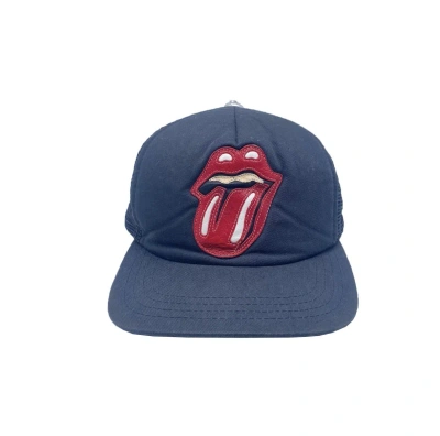 Pre-owned Chrome Hearts Ch Rolling Stones Cap In Black