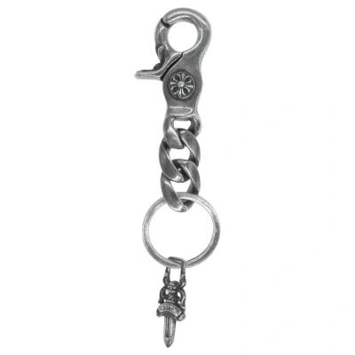 Pre-owned Chrome Hearts Classic Clip Dagger Key Chain In Silver