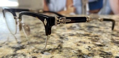 Pre-owned Chrome Hearts Glasses Evagilist Dagger Sword Gold Japan