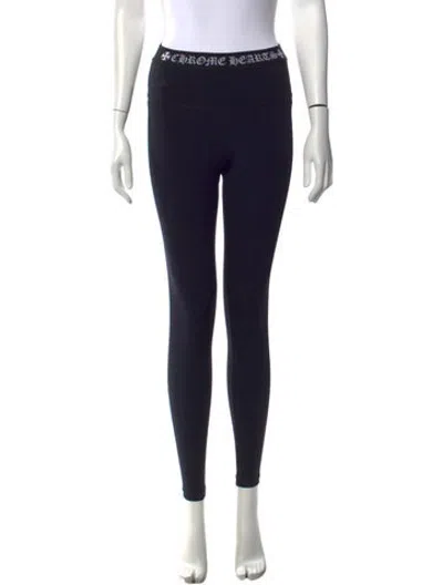 Pre-owned Chrome Hearts Logo Skinny Leg Pants In Black