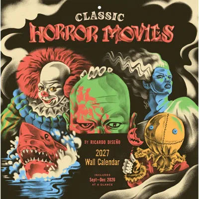 Chronicle Books Classic Horror Movies 2027 Wall Calendar