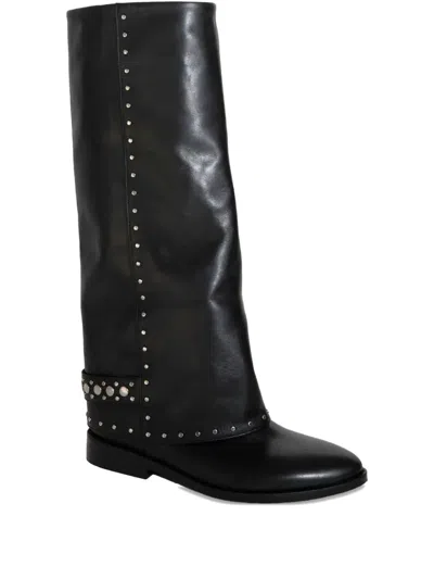 Chuckies Flattubo Studded Boots In Multi