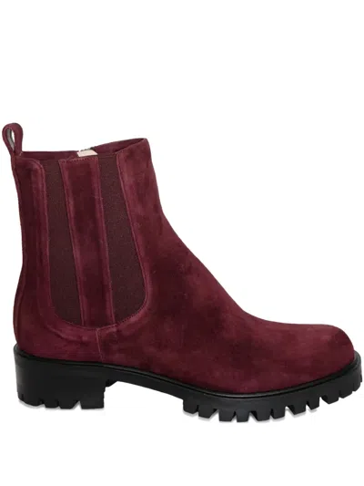 Chuckies Lug-sole Suede Boot In Multi