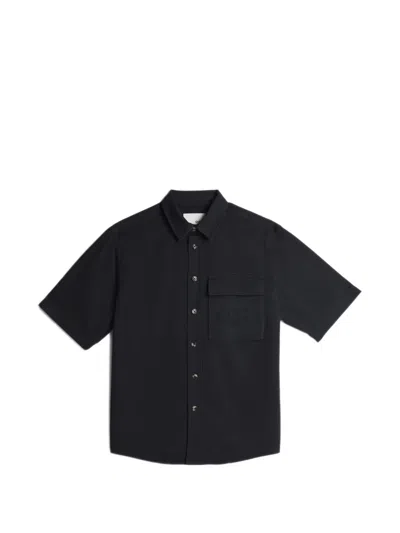 Ciaran Cc1 Club Embroidered Cotton Shirt In Black