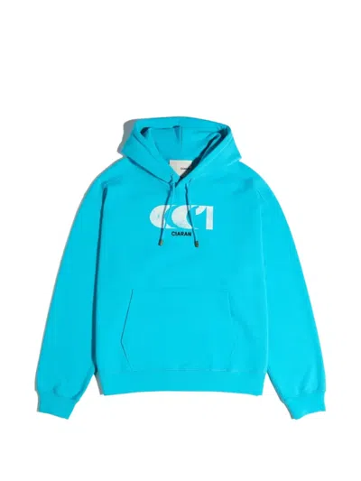 Ciaran Cc1 Logo-embroidered Hoodie In Blue