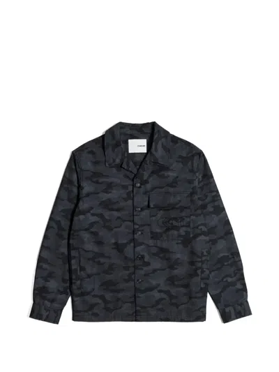 Ciaran Cc1 Street Camo Overshirt In Black