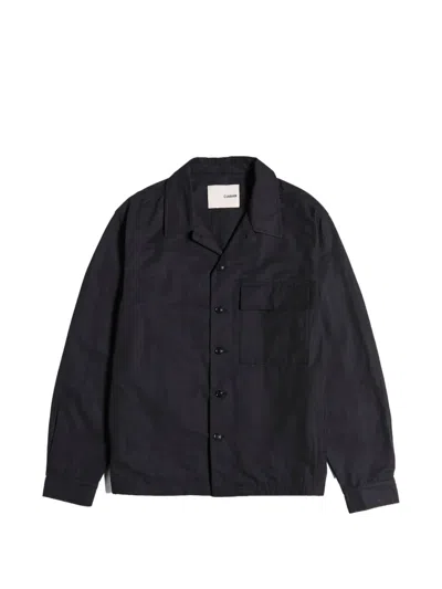Ciaran Chest-pocket Overshirt In Black