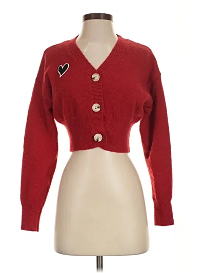 Pre-owned Cider Cardigan Sweater In Red