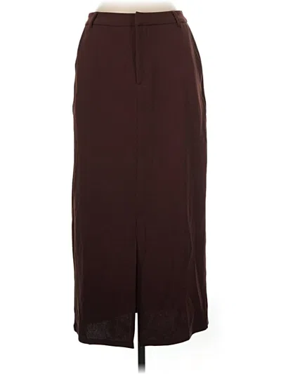 Pre-owned Cider Formal Skirt In Burgundy