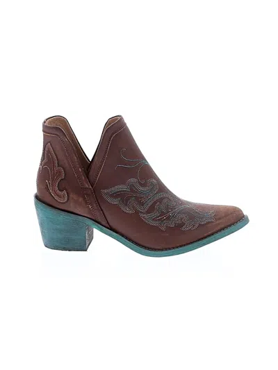 Pre-owned Circle G Ankle Boots In Brown