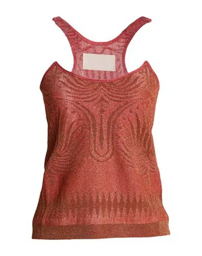 Circus Hotel Woman Top Rust Size 2 Viscose, Polyester, Polyamide In Black