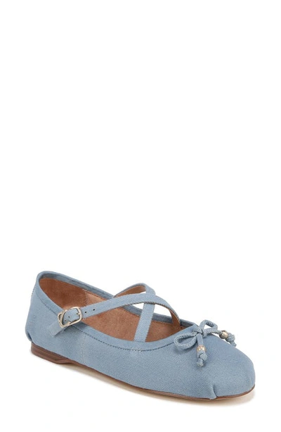 Circus Ny By Sam Edelman Zuri Ballet Flat In Lightwash Blue Denim