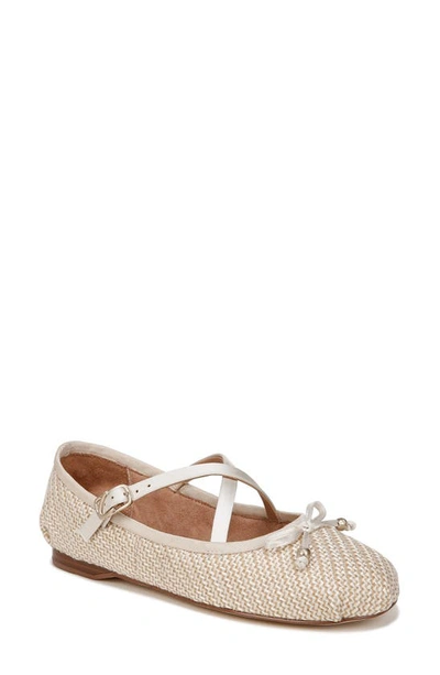 Circus Ny By Sam Edelman Zuri Ballet Flat In Vanilla Bean,natural Raffia