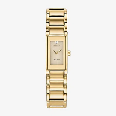 Citizen Axiom Womens Gold Tone Stainless Steel Bracelet Watch Eg7052-59p