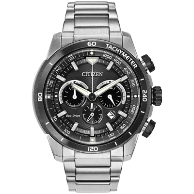 Citizen Eco-drive Chronograph Watch In Green