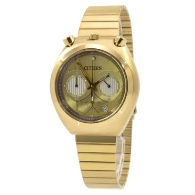 Pre-owned Citizen Men's Watch Star Wars C-3po Tsuno Chrono Yellow Gold Steel An3662-51w