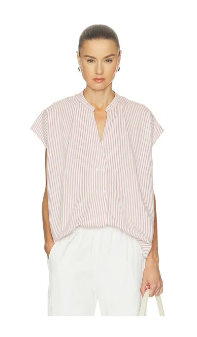 Citizen Of Humanity Penelope Blouse In Raspberry Stripe