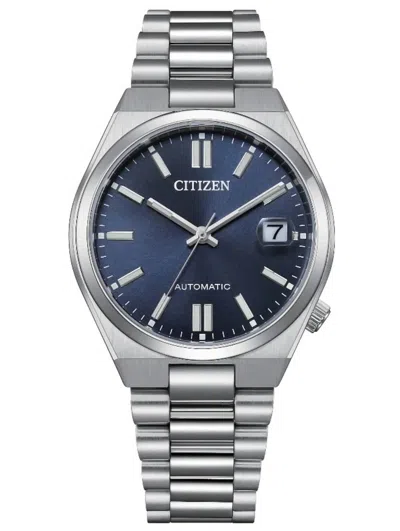 Citizen Unisex Tsuyosa Automatic Series 37mm Stainless Steel Watch In Blue