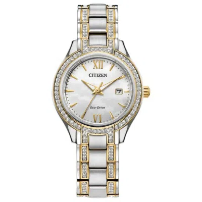 Citizen Women's Silhouette Crystal White Dial Watch