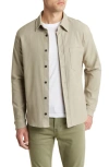 Citizen Of Humanity Luca Bucket Dye Knit Button-up Shirt In Spring Moss