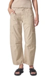 Citizens Of Humanity Marcelle Low Rise Barrel Cargo Pants In Taos Sand