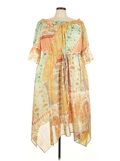 Pre-owned City Chic Casual Dress In Orange