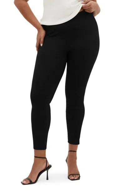 City Chic Cora Ponte Leggings In Black