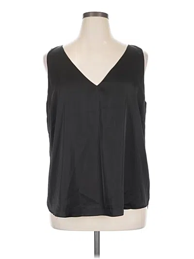 Pre-owned City Chic Sleeveless Blouse In Black
