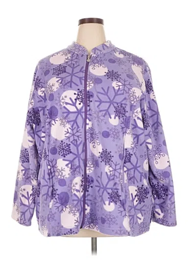 Pre-owned Cj Banks Pullover Sweater In Purple